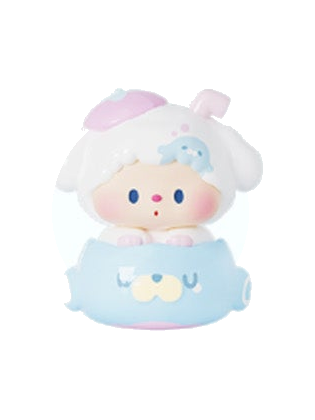 Luludog Bouncy Seal pop bean mini figure from the Summer Journal series