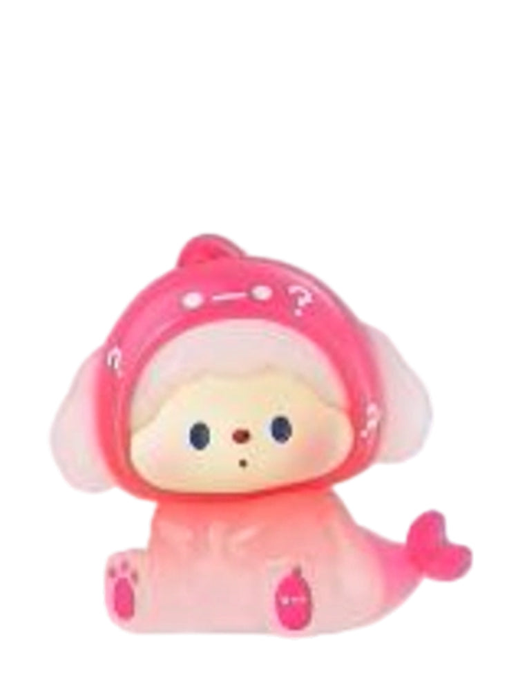 Luludog Silly Shark pop bean mini figure from the Mini Monster Brawl series