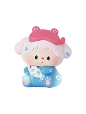 Luludog Chattering Lulu pop bean mini figure from the Summer Journal series