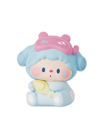 Luludog Slacker Days pop bean mini figure from the Summer Journal series