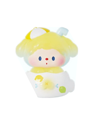 Luludog Lime Soda pop bean mini figure from the Summer Journal series