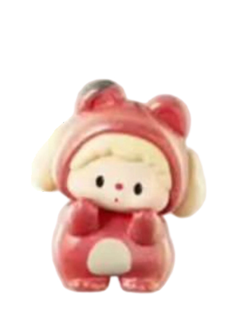 Luludog Red Apple pop bean mini figure from the Bear Party V2 Spring Picnic series