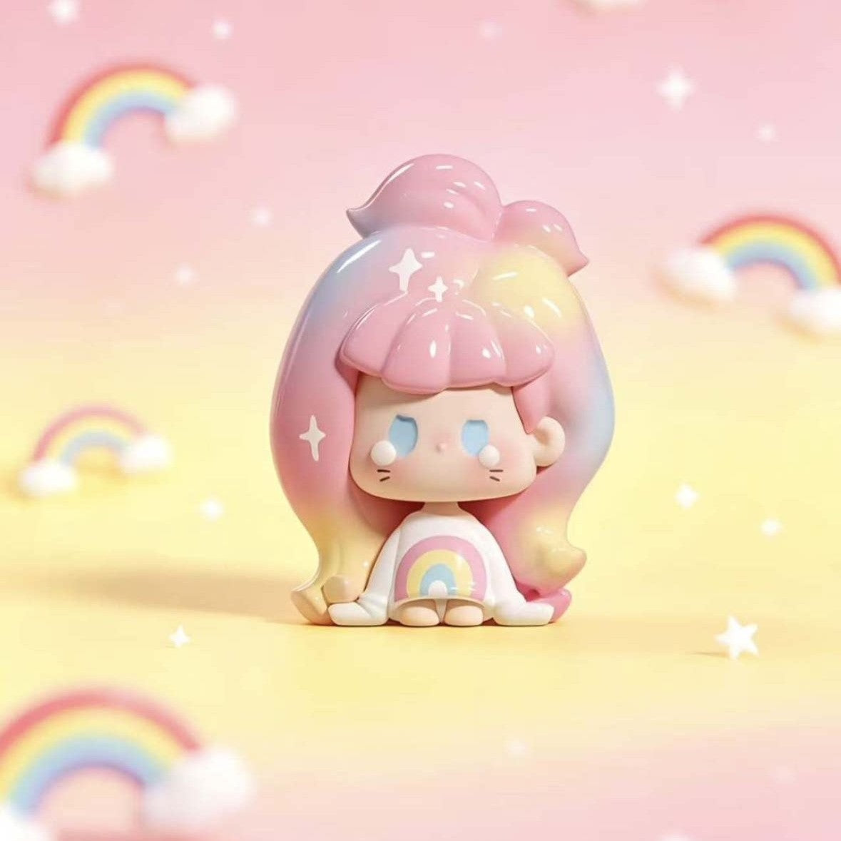 Nunu Rainbow Mallow mini bean, Nunu V2 Remix series official scene