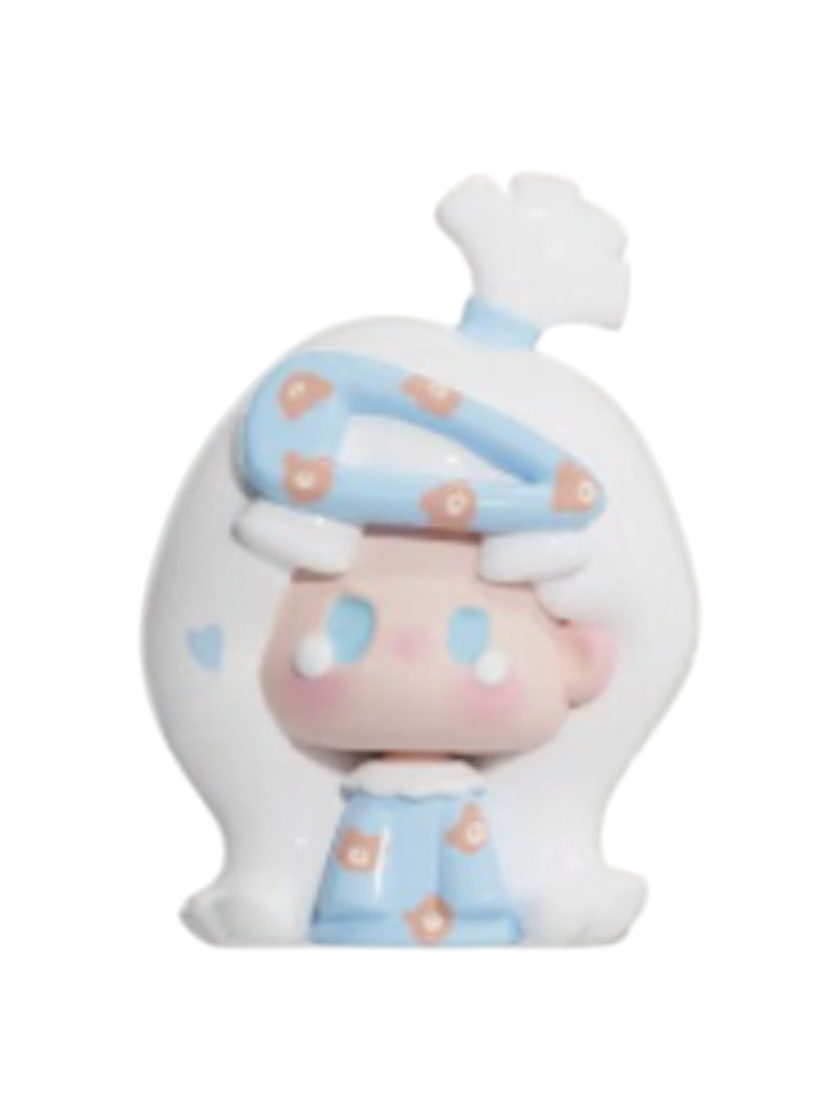 Nunu Sea Salt Teddy mini bean figure from the Nunu V3 Mini Hair Clip series