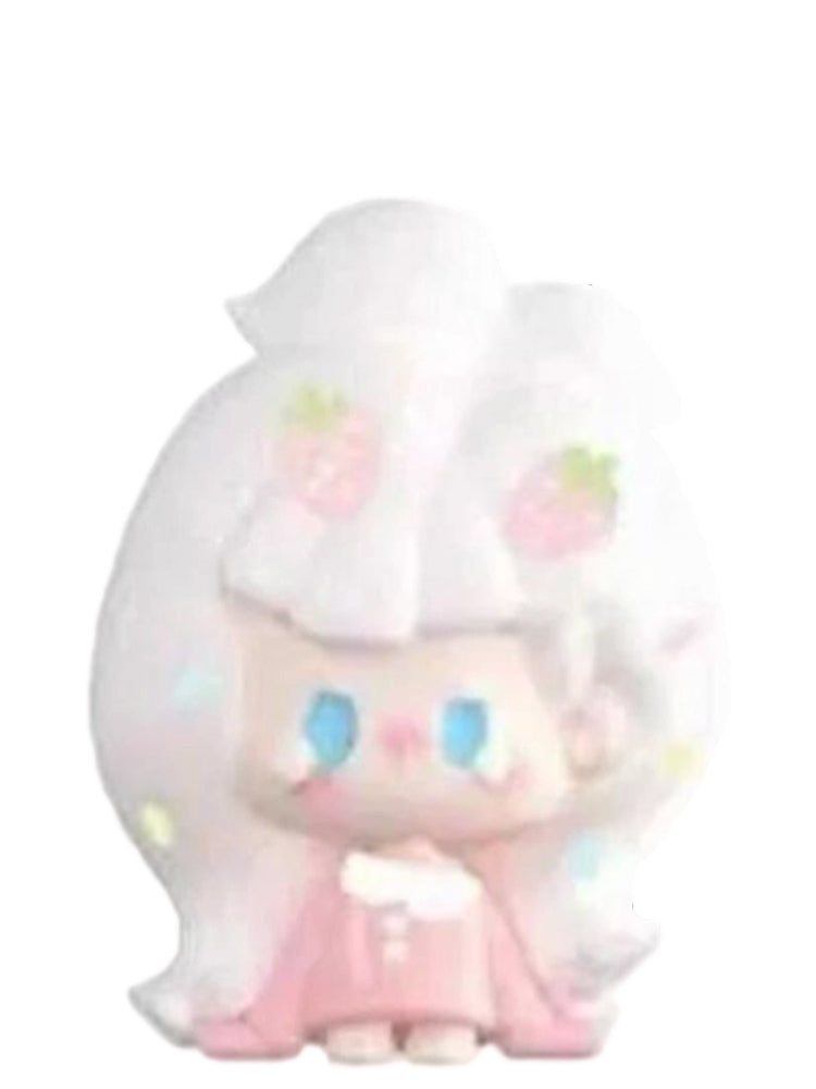 Nunu Strawberry Cake mini bean figure from the Nunu Outfit Of The Day series