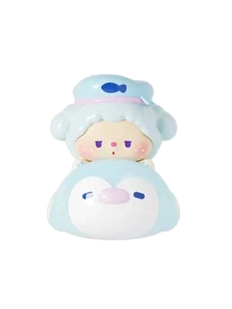 Luludog Penguin Submarine pop bean mini figure from the Lulu Is Here series