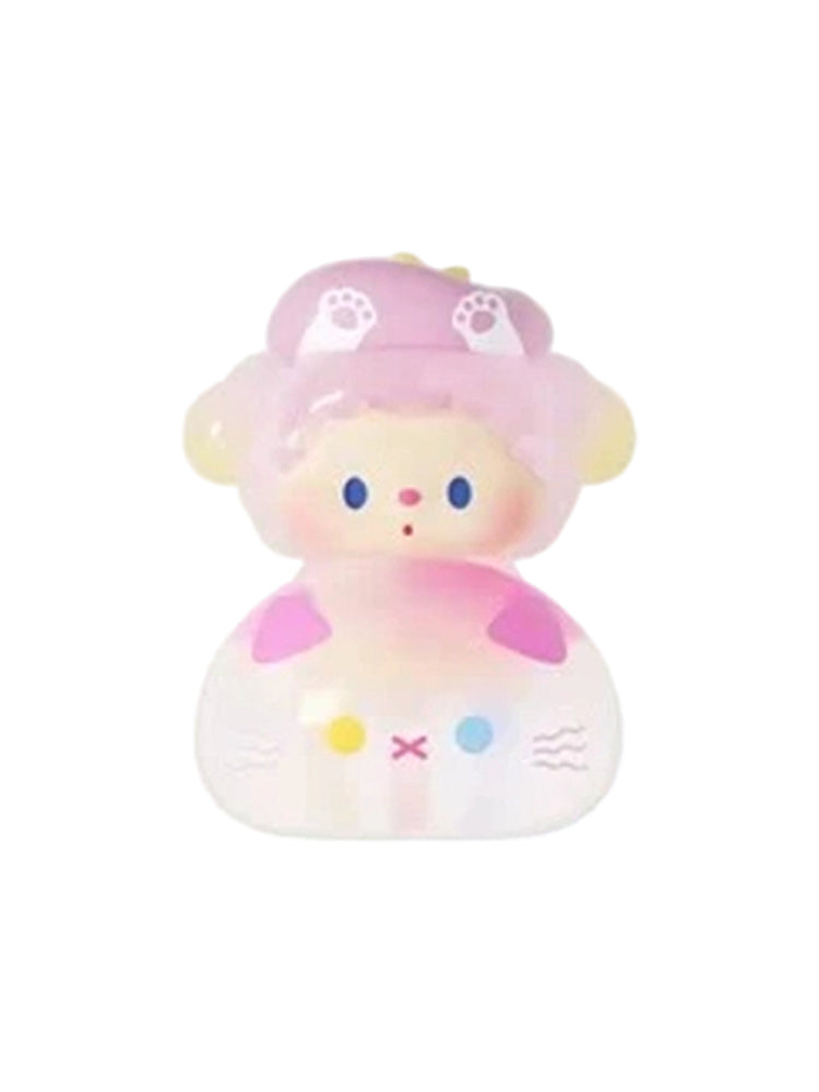 Luludog Peach Soda Kitten pop bean mini figure from the Lulu Is Here series