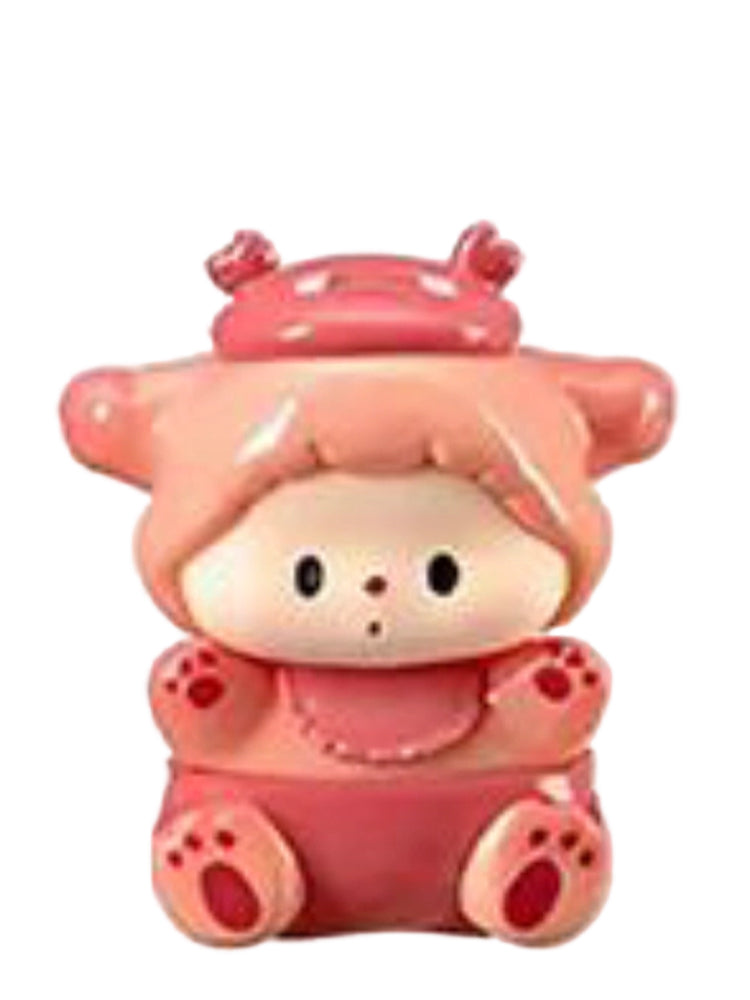 Luludog Red Crab pop bean mini figure from the Baby Diary series