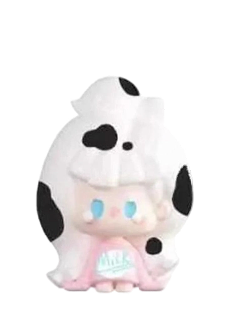 Nunu Strawberry Milk mini bean figure from the Nunu Outfit Of The Day series