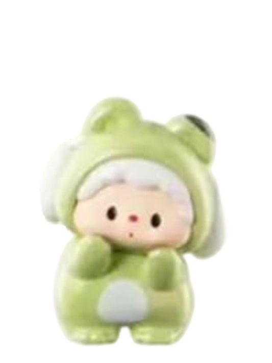 Luludog Green Apple pop bean mini figure from the Bear Party V2 Spring Picnic series