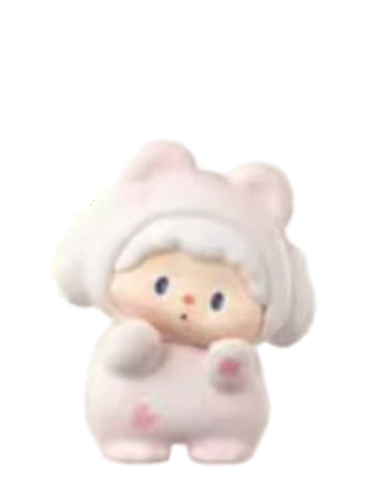 Luludog Pink Sakura pop bean mini figure from the Bear Party V2 Spring Picnic series