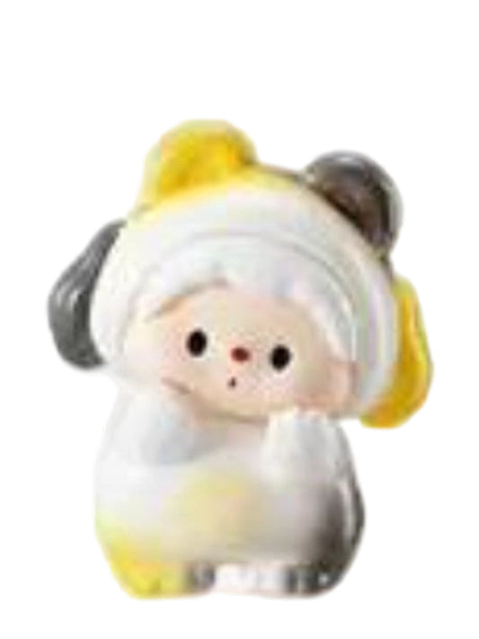 Luludog Calico Bear pop bean mini figure from the Bear Party V1 series