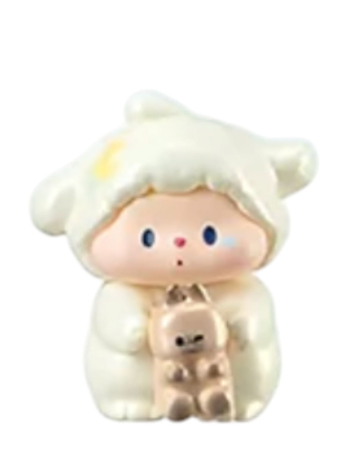 Luludog Sleepy Bunny pop bean mini figure from the Baby Diary series