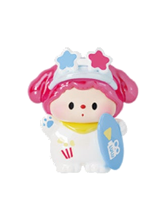Luludog Seaside Cinema Special pop bean mini figure from the Summer Journal series
