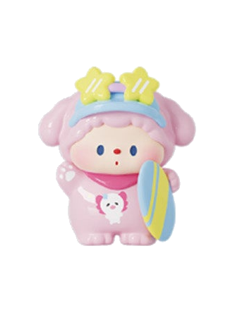 Luludog Little Fish Crush pop bean mini figure from the Summer Journal series