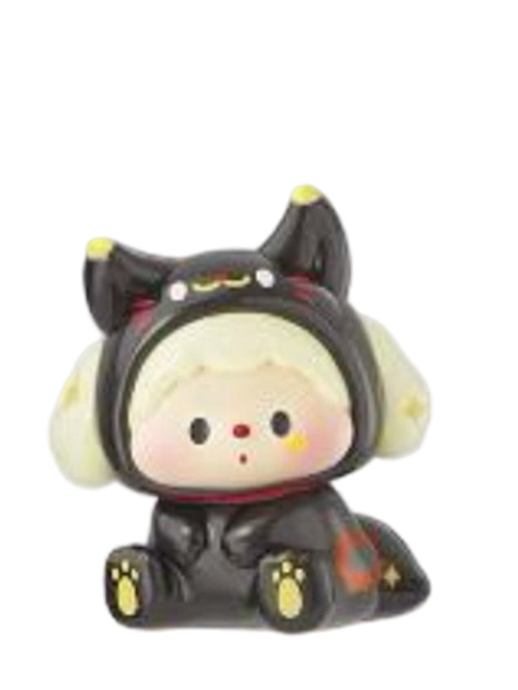 Luludog Waiting For Fortune Small Secret pop bean mini figure from the Mini Monster Brawl series