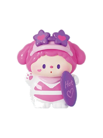 Luludog Summer Heatwave pop bean mini figure from the Summer Journal series