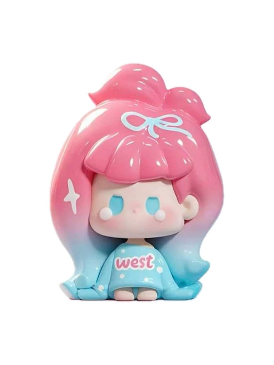 Nunu West Coast Girl mini bean figure from the Nunu V2 Remix series