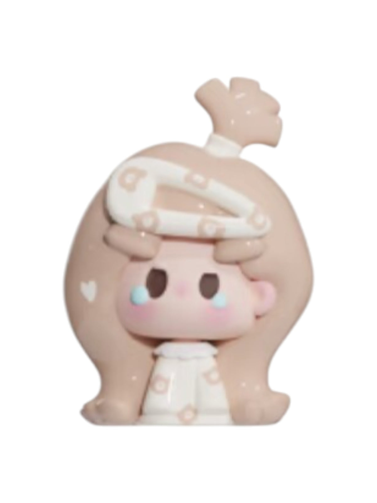 Nunu Creamy Teddy mini bean figure from the Nunu V3 Mini Hair Clip series