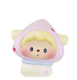 Luludog Cherry Mushroom pop bean mini figure from the Wonder Seed Shop series