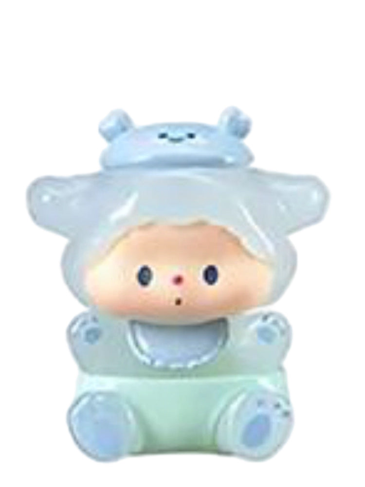 Luludog Blue Crab pop bean mini figure from the Baby Diary series