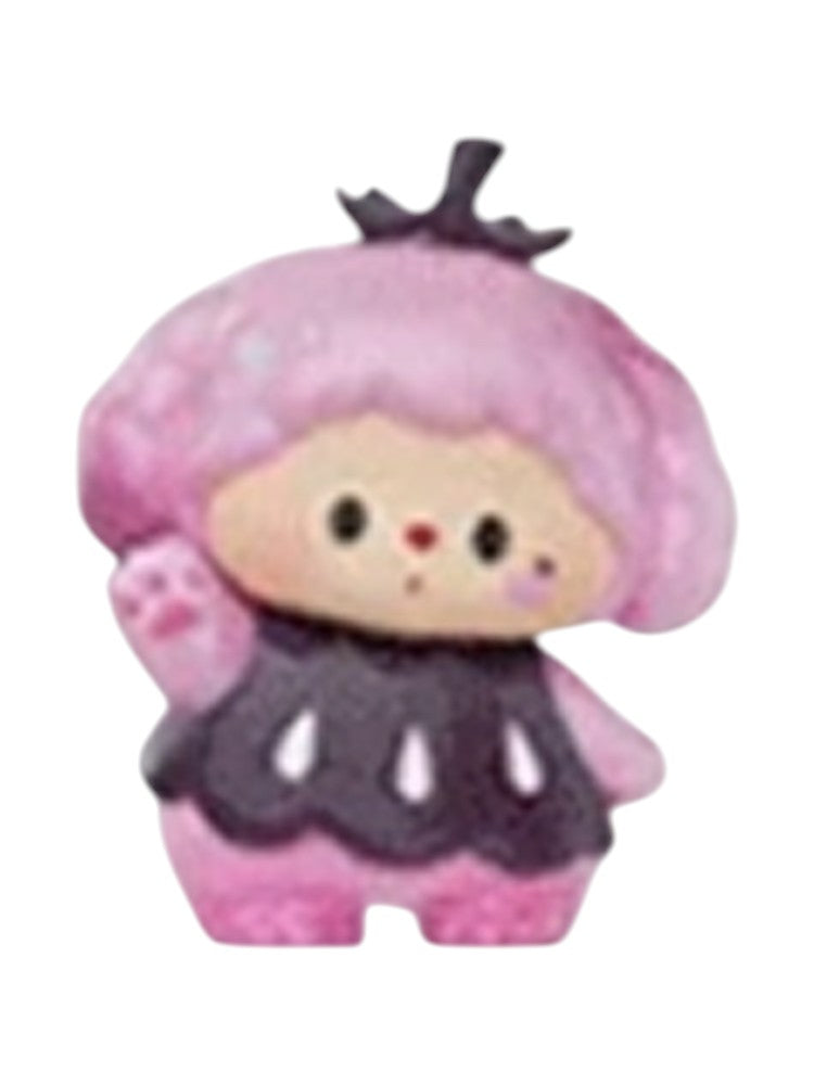 Luludog Eggplant SR pop bean mini figure from the Ranch Story series