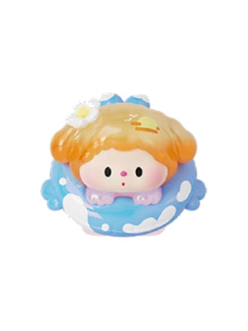 Luludog Sunset Beach Special pop bean mini figure from the Summer Journal series