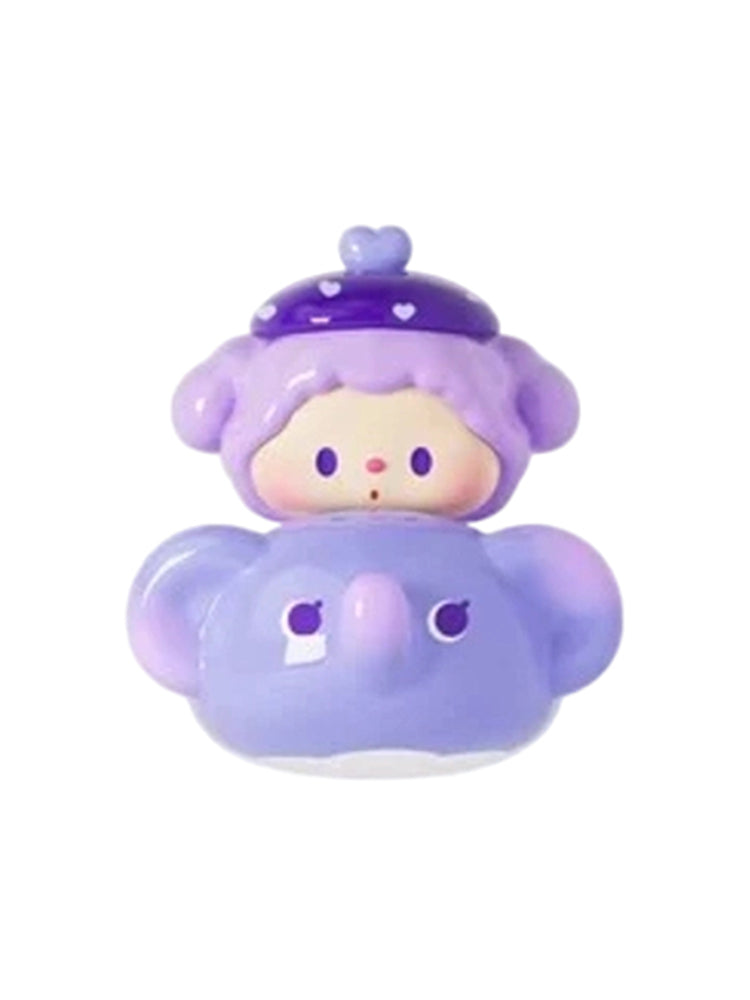 Luludog Blueberry Elephant pop bean mini figure from the Lulu Is Here series