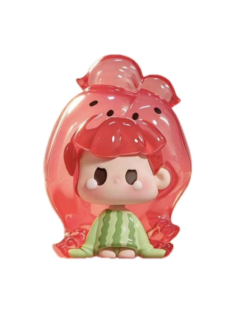 Nunu Watermelon Pop mini bean figure from the Nunu V2 Remix series