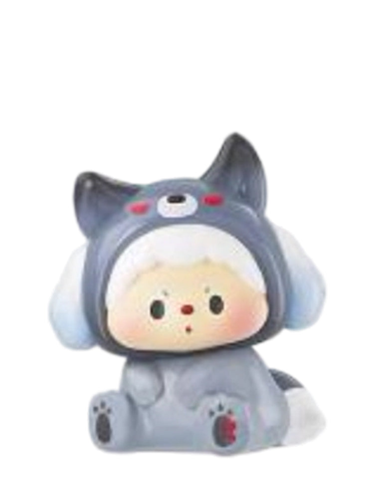 Luludog Big Bad Wolf pop bean mini figure from the Mini Monster Brawl series