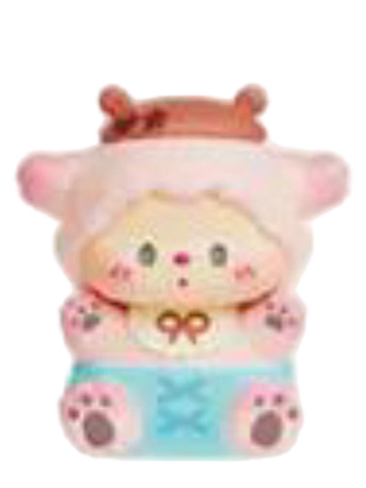 Luludog Silky Cocoa pop bean mini figure from the Baby Fete series