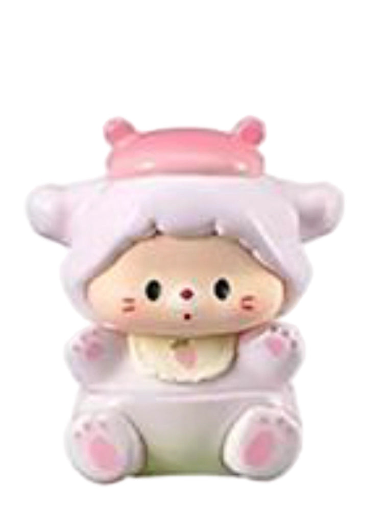 Luludog Strawberry Mouse pop bean mini figure from the Baby Diary series