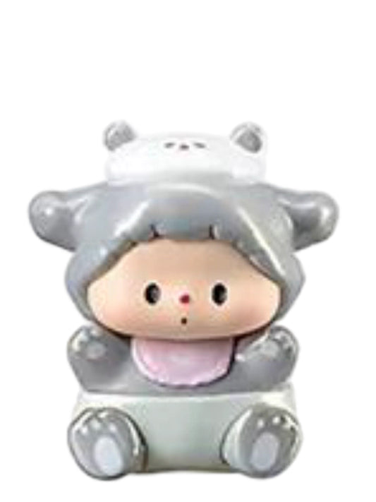 Luludog Little Grey Mouse pop bean mini figure from the Baby Diary series