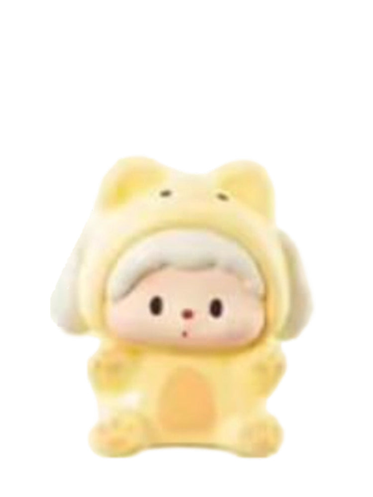 Luludog Duckling Bear pop bean mini figure from the Bear Party V2 Spring Picnic series