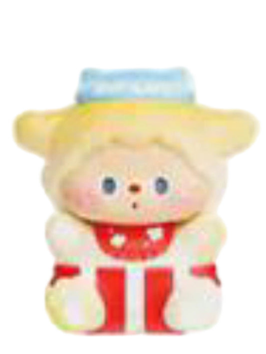 Luludog Cream Popcorn pop bean mini figure from the Baby Fete series