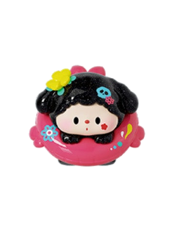 Luludog Blazing Blossoms pop bean mini figure from the Summer Journal series