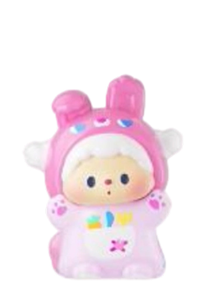 Luludog Hungry Bunny pop bean mini figure from the Mini Monster Brawl series