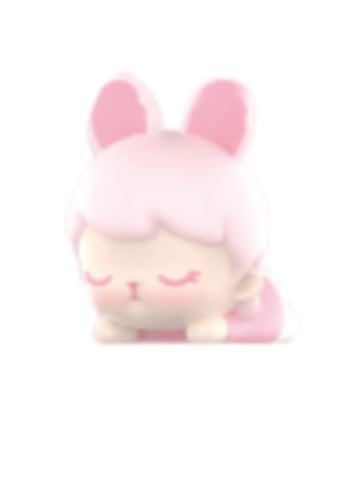 Bunny Cherry Blossom Sakura Laying Down