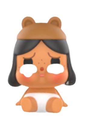 Crybaby_Classic_Sitting_brown_2023_popbean_pop_bean_popmart