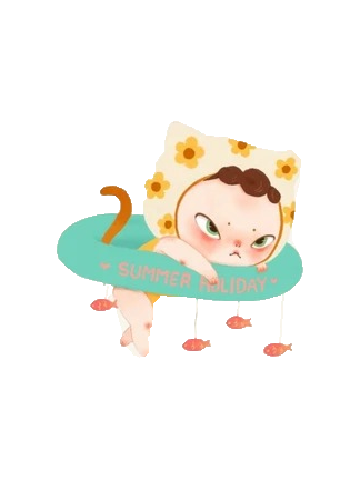 Floatie Cat Ban - Sooya Beach Vacation Figure