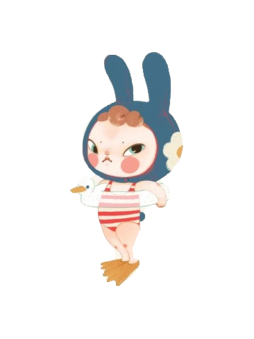 Floatie Rabbit Ban - Sooya Beach Vacation Figure