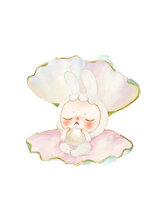 Pearl Rabbit Ban Secret - Sooya Beach Vacation Figure