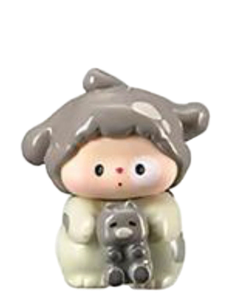 Luludog Spotted Piggy pop bean mini figure from the Baby Diary series