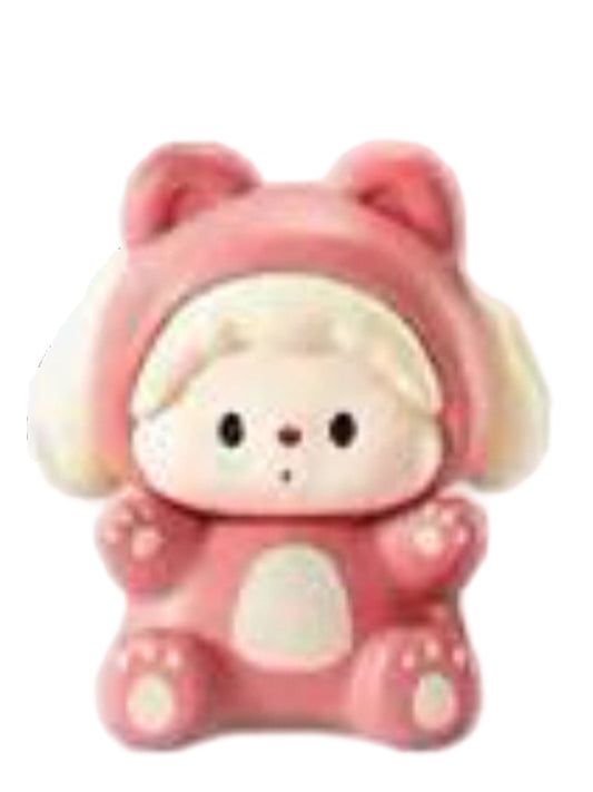 Luludog Dirty Bear Small Secret pop bean mini figure from the Bear Party V1 series