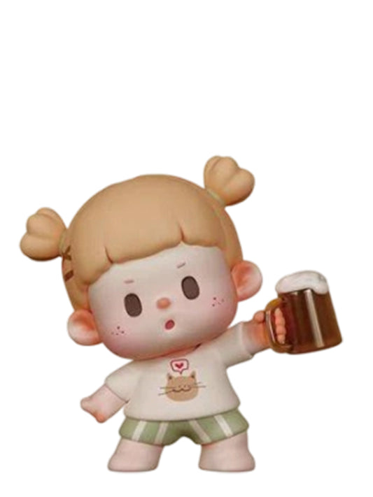 Cat Cafe, Buer Shake Person Mini Bean collectible figure