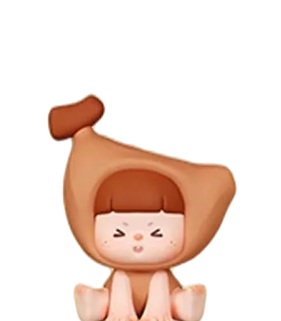 Baby Bear, Buer Hi Friends Banana Mini Bean collectible figure