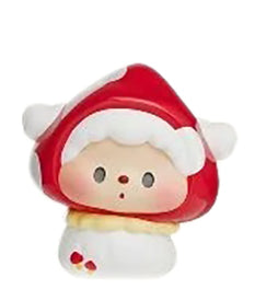 Luludog Little Red Blossom pop bean mini figure from the Wonder Seed Shop series