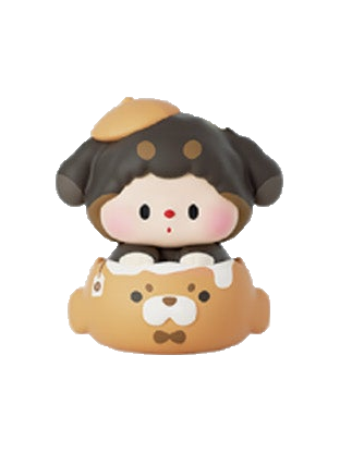 Luludog Bubbly Coffee pop bean mini figure from the Summer Journal series