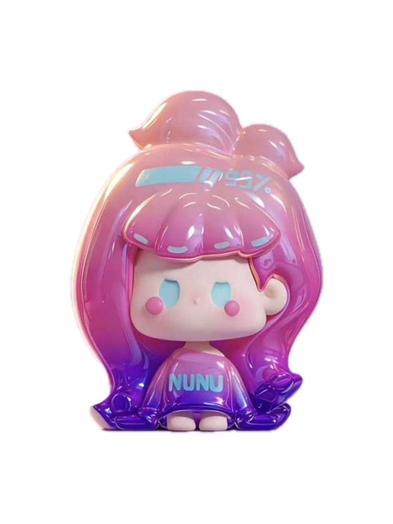 Nunu Cyberpunk Super Secret mini bean figure from the Nunu V2 Remix series