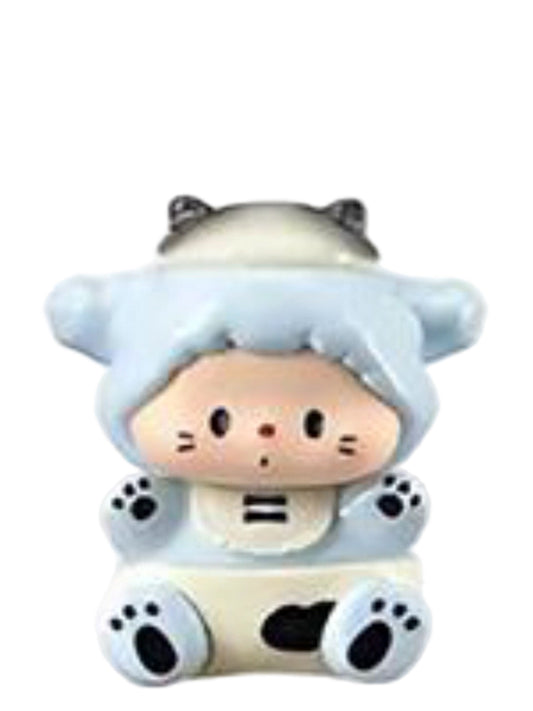 Luludog Tuxedo Cat pop bean mini figure from the Baby Diary series